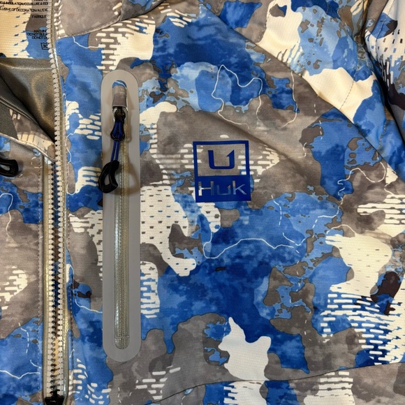 HUK Icon X Superior Hybrid Jacket Men’s XXXL Blue Camo - Picture 5 of 6